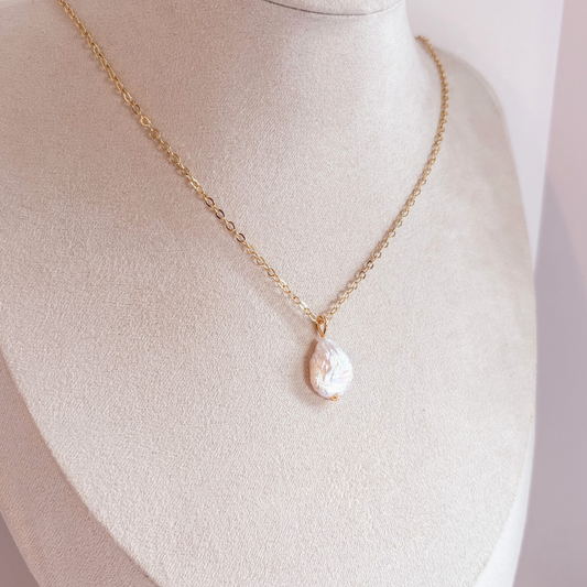 Be Still Pearl Drop Necklace