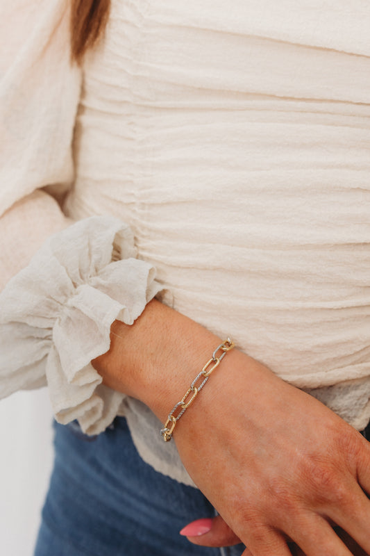 CREATE YOUR OWN - MIXED METAL CHARM BRACELET