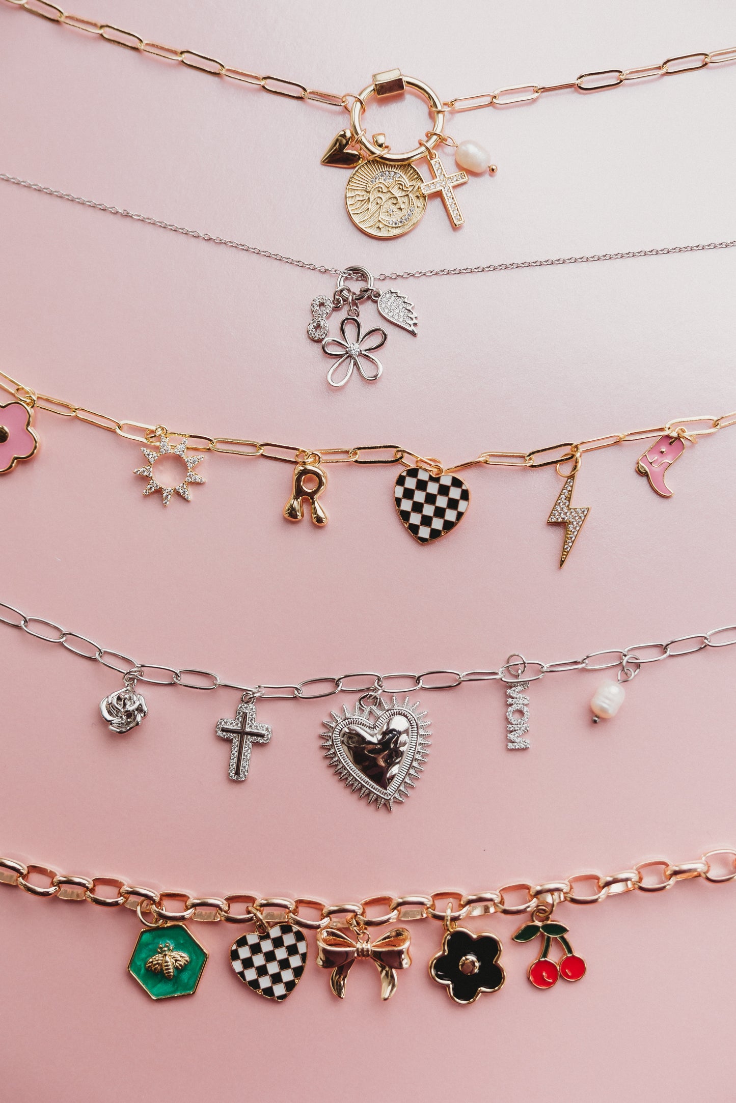 CREATE YOUR OWN - DAINTY CHAIN CHARM NECKLACE