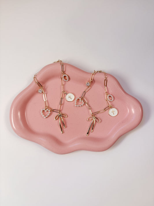 CREATE YOUR OWN - THIN PAPERCLIP CHARM BRACELET