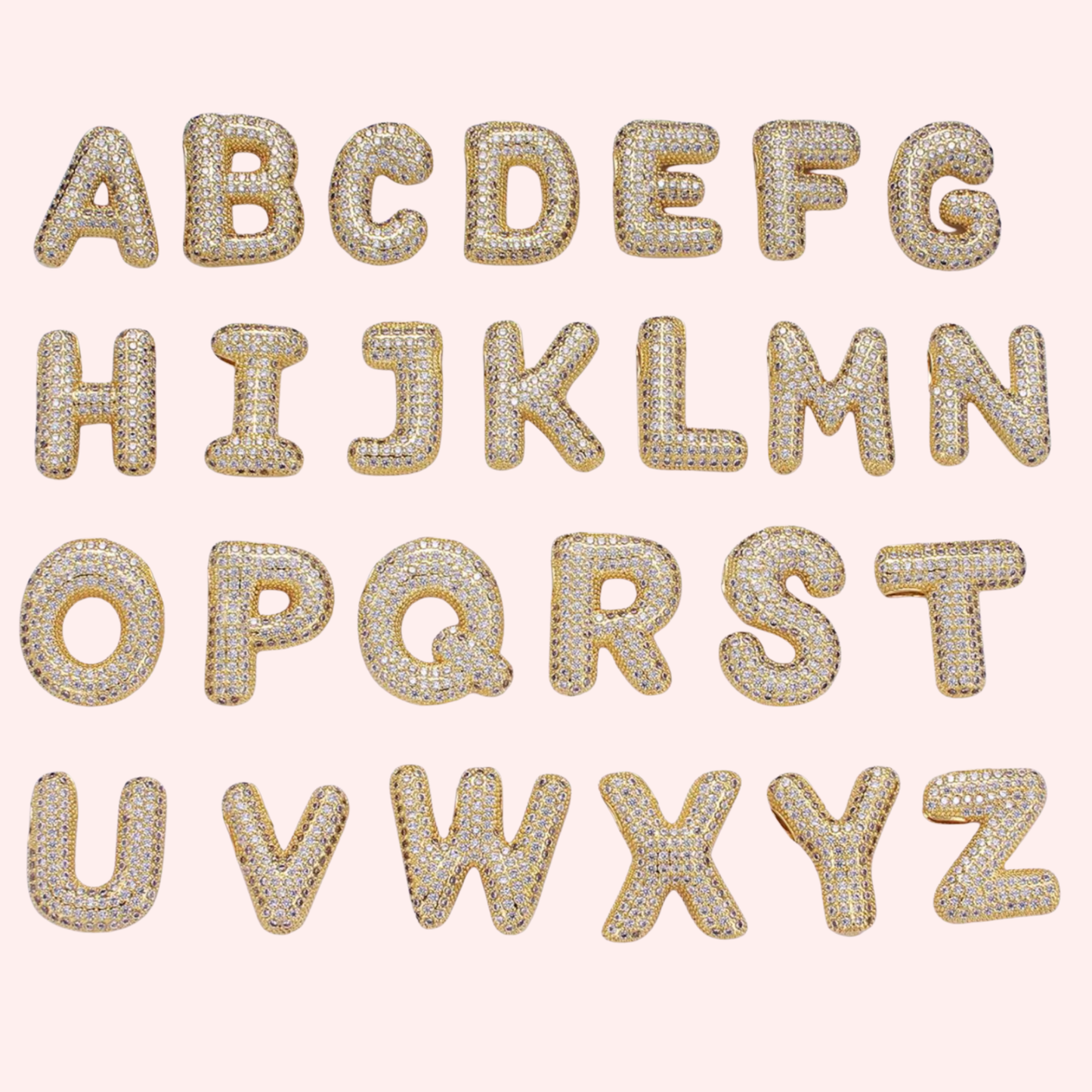 PRE-ORDER Rhinestone Initial Statement Necklace