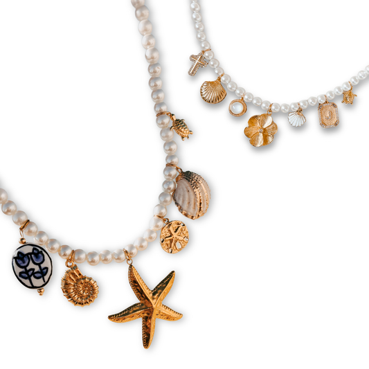 CREATE YOUR OWN - PEARL CHARM NECKLACE