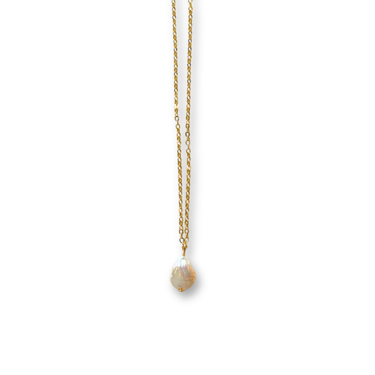 Be Still Pearl Drop Necklace