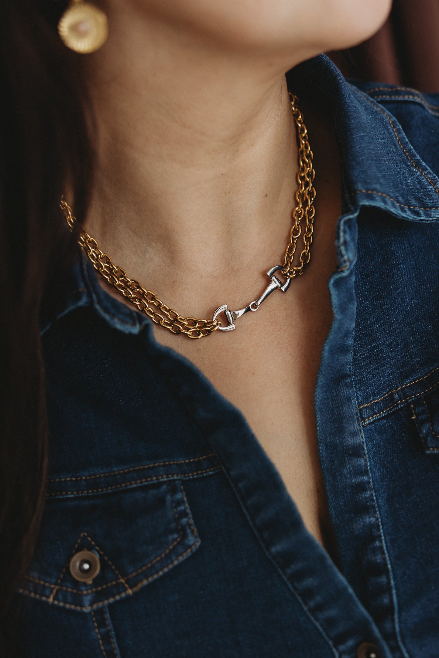 Westward Horsebit Necklace