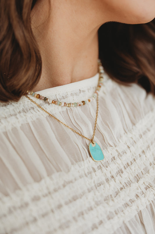 Harvest Glow Beaded Necklace