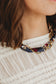 Meet Me at Midnight Navy Scarf Wrap Necklace