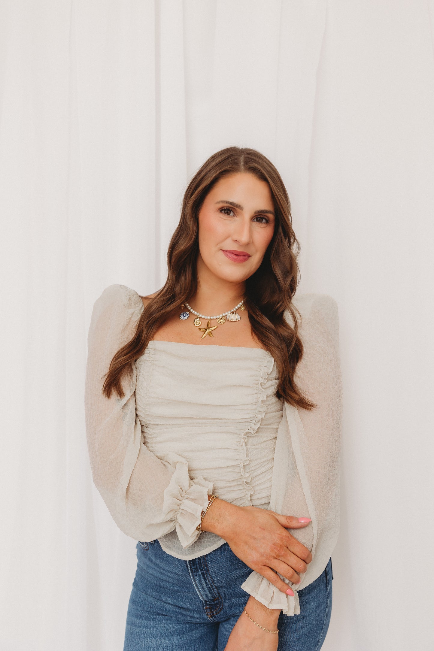 CREATE YOUR OWN - PEARL CHARM NECKLACE