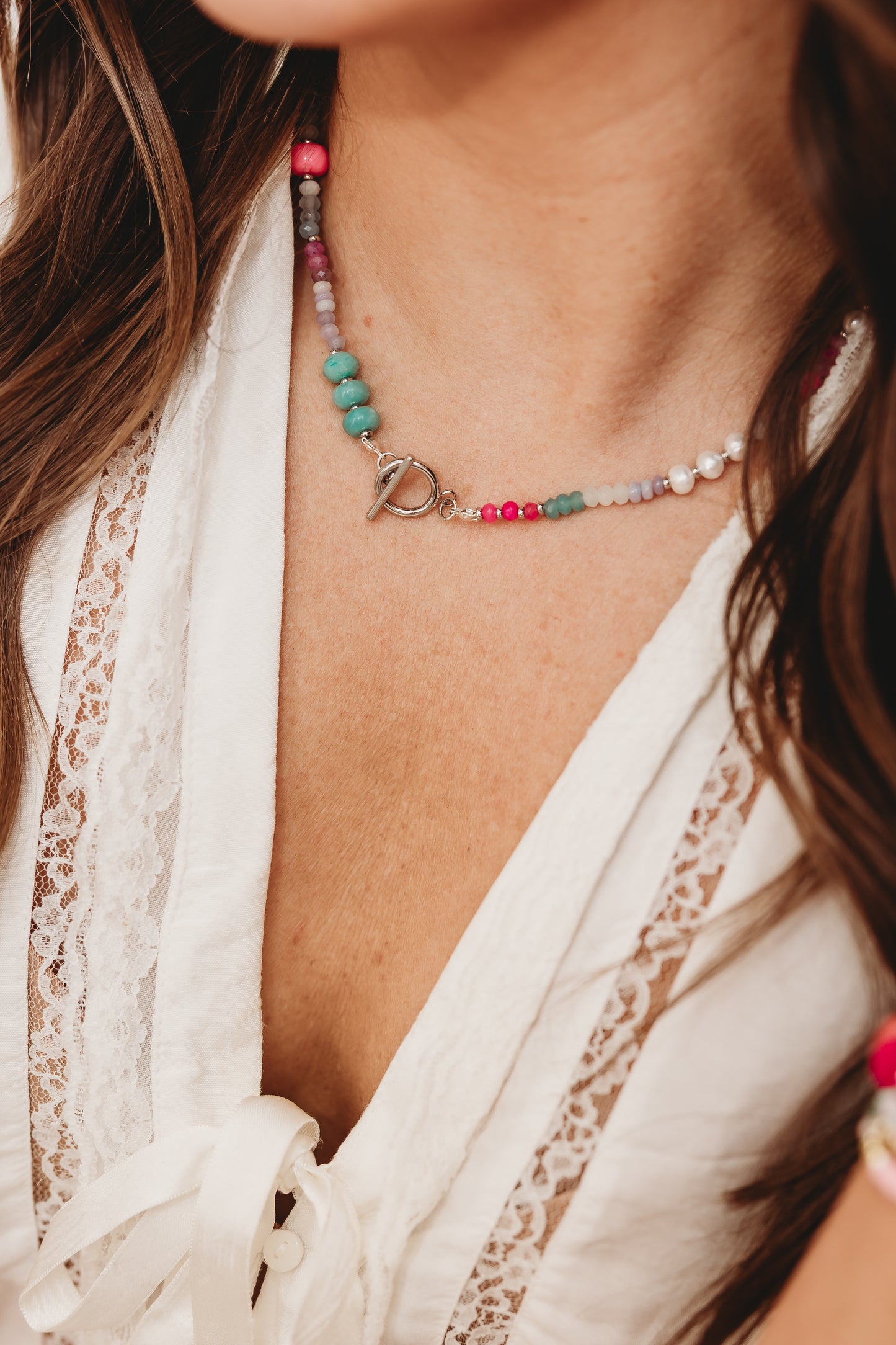 Always Flourishing Collection - Marlee Gemstone Beaded Necklace