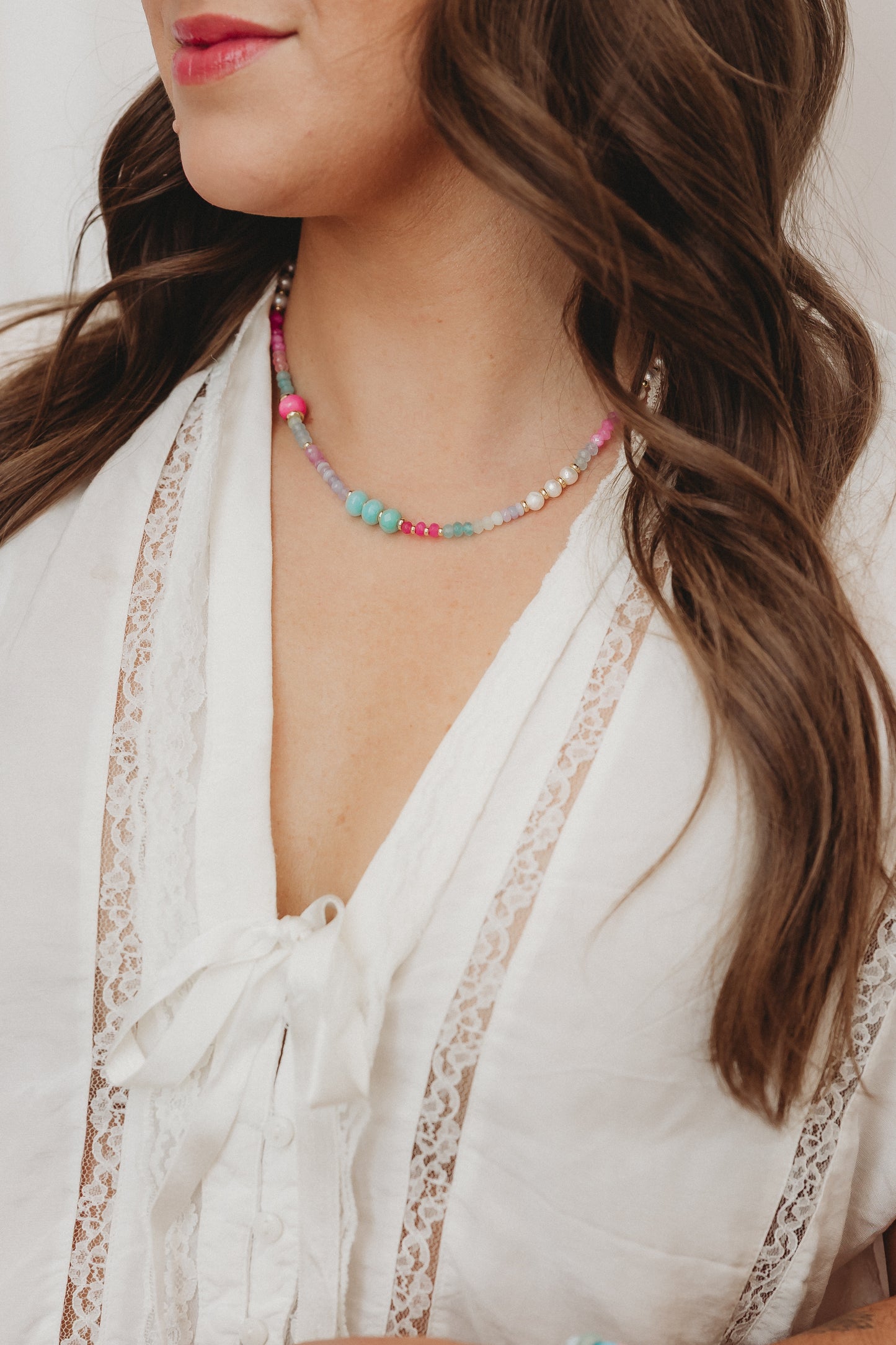 Always Flourishing Collection - Marlee Gemstone Beaded Necklace
