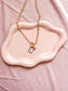 Birthstone + Initial Necklace