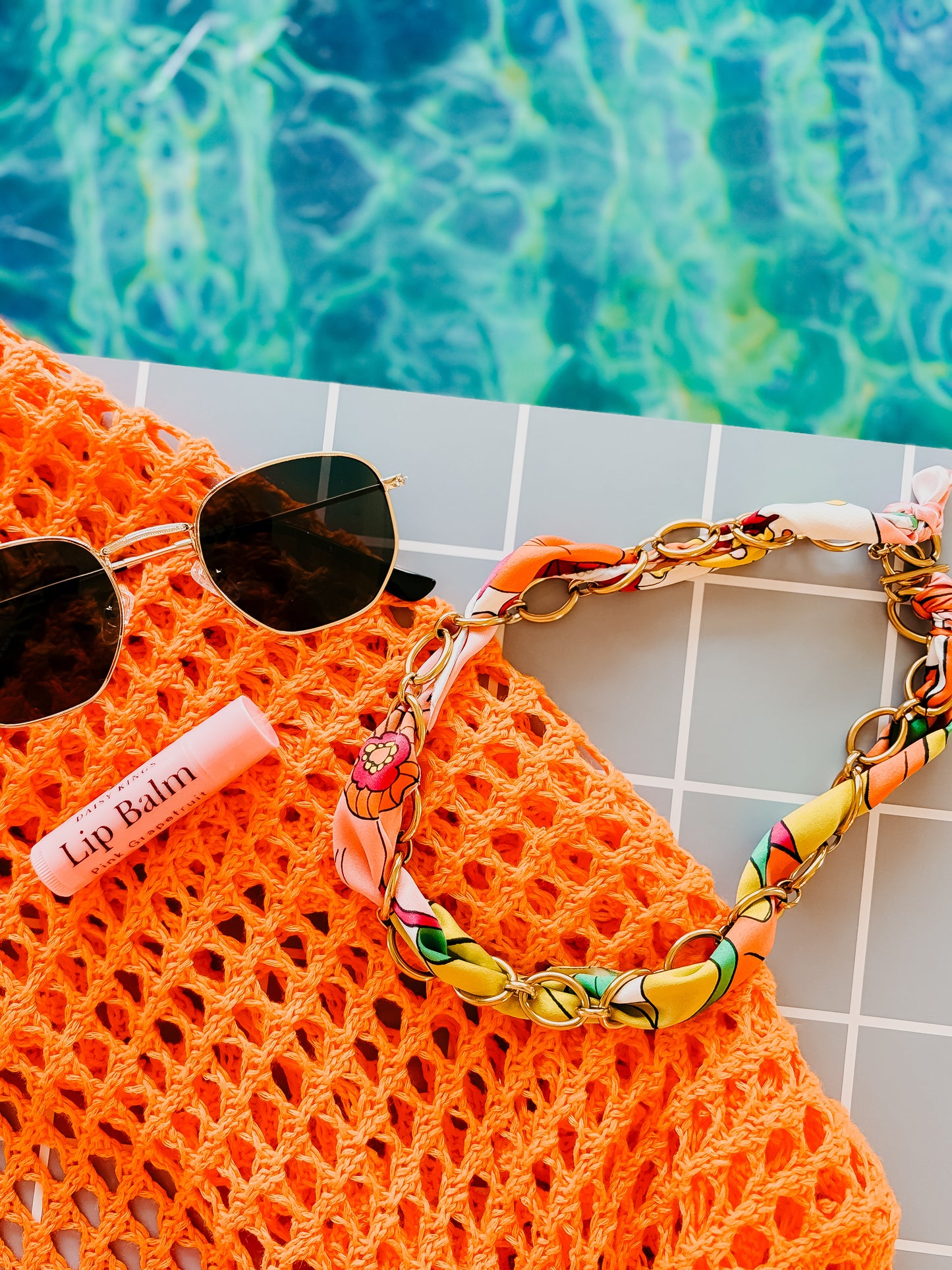 Take Me to the Tropics Scarf Wrap Necklace