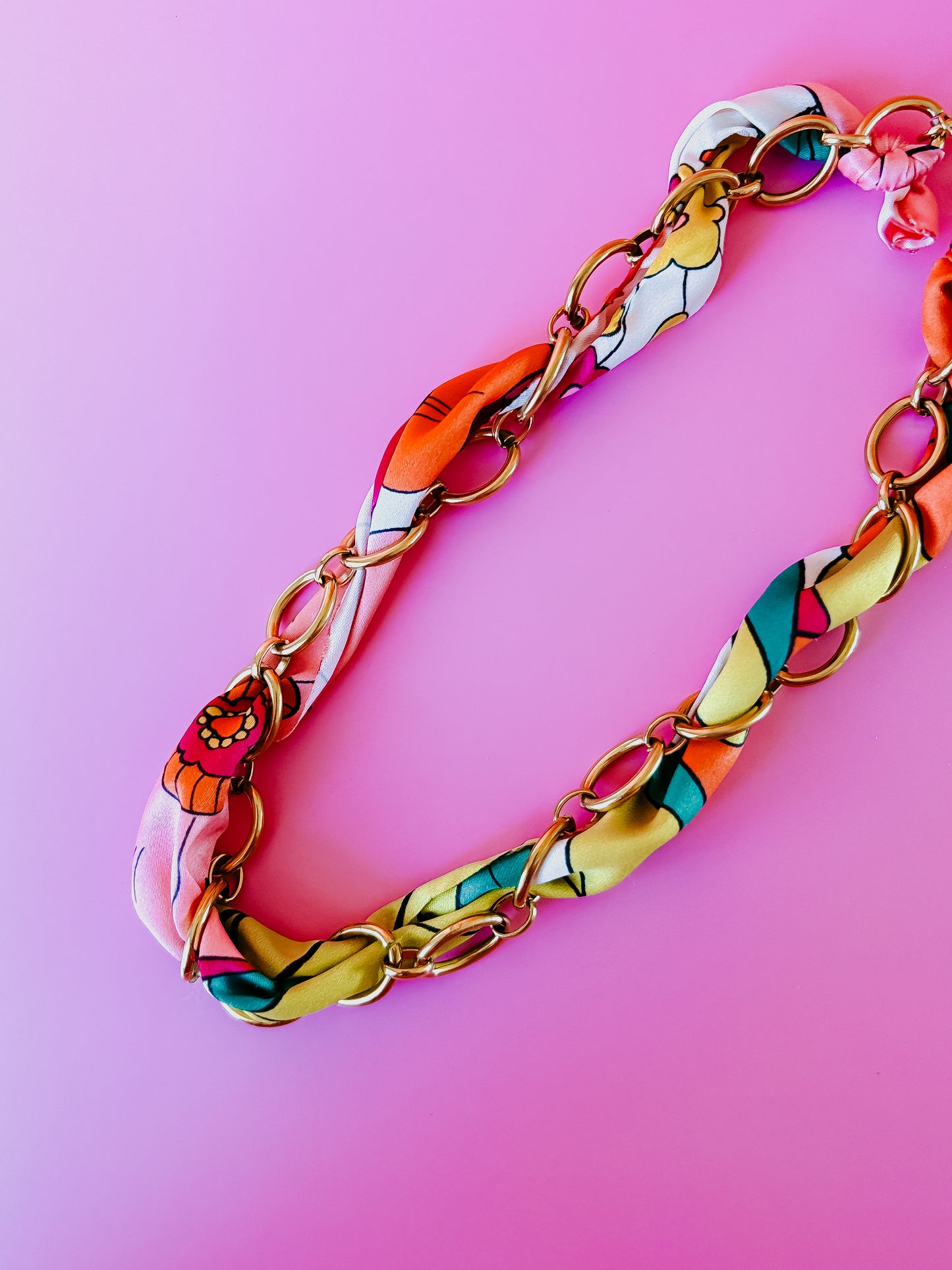 Take Me to the Tropics Scarf Wrap Necklace