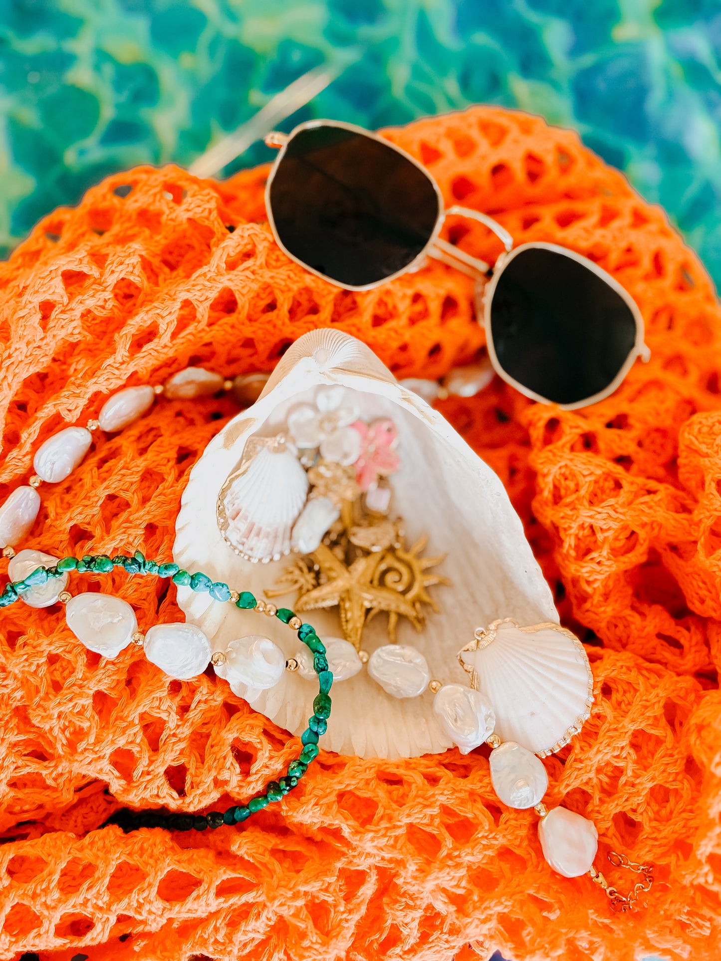 On Lake Time Necklace