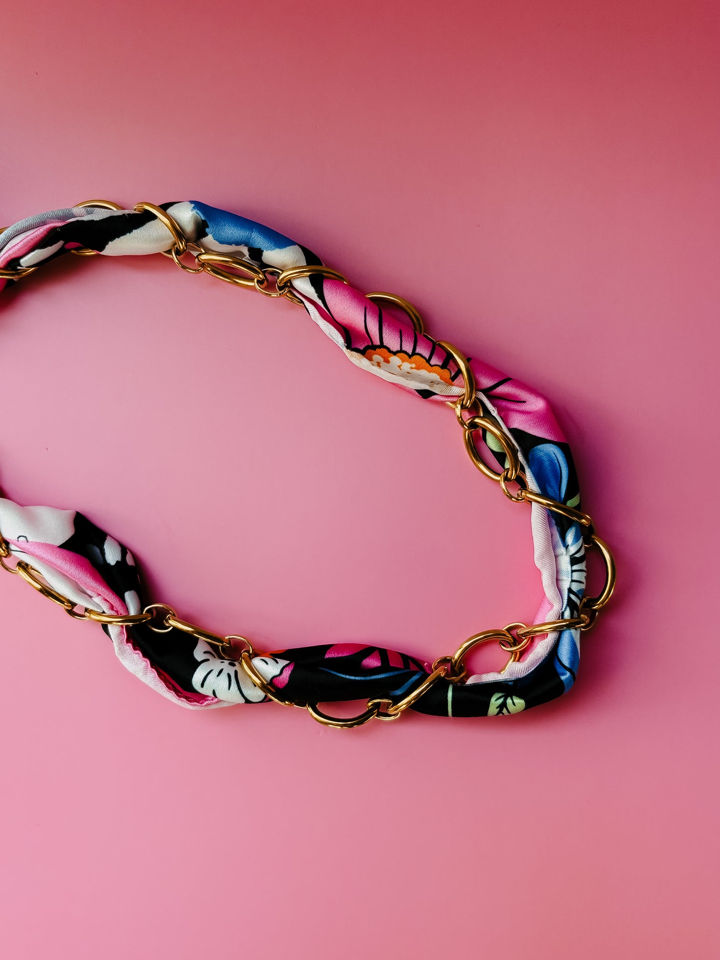 Summer Nights Scarf Wrap Necklace