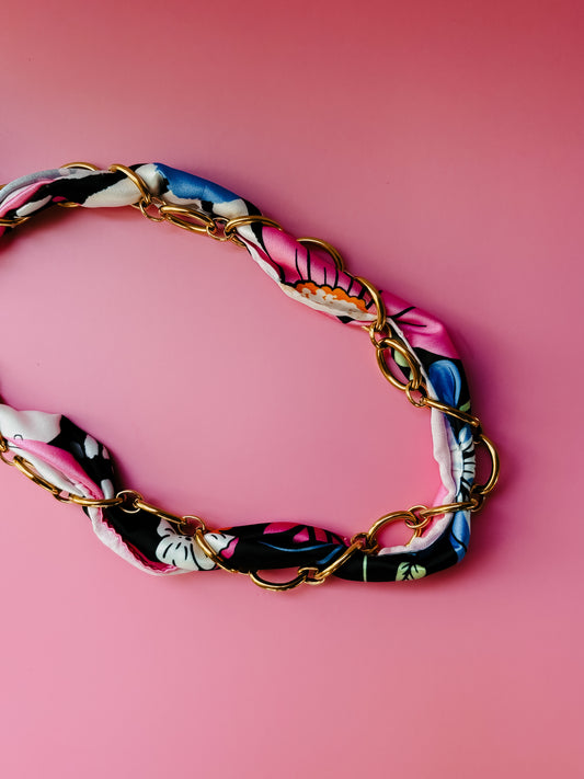 Summer Nights Scarf Wrap Necklace