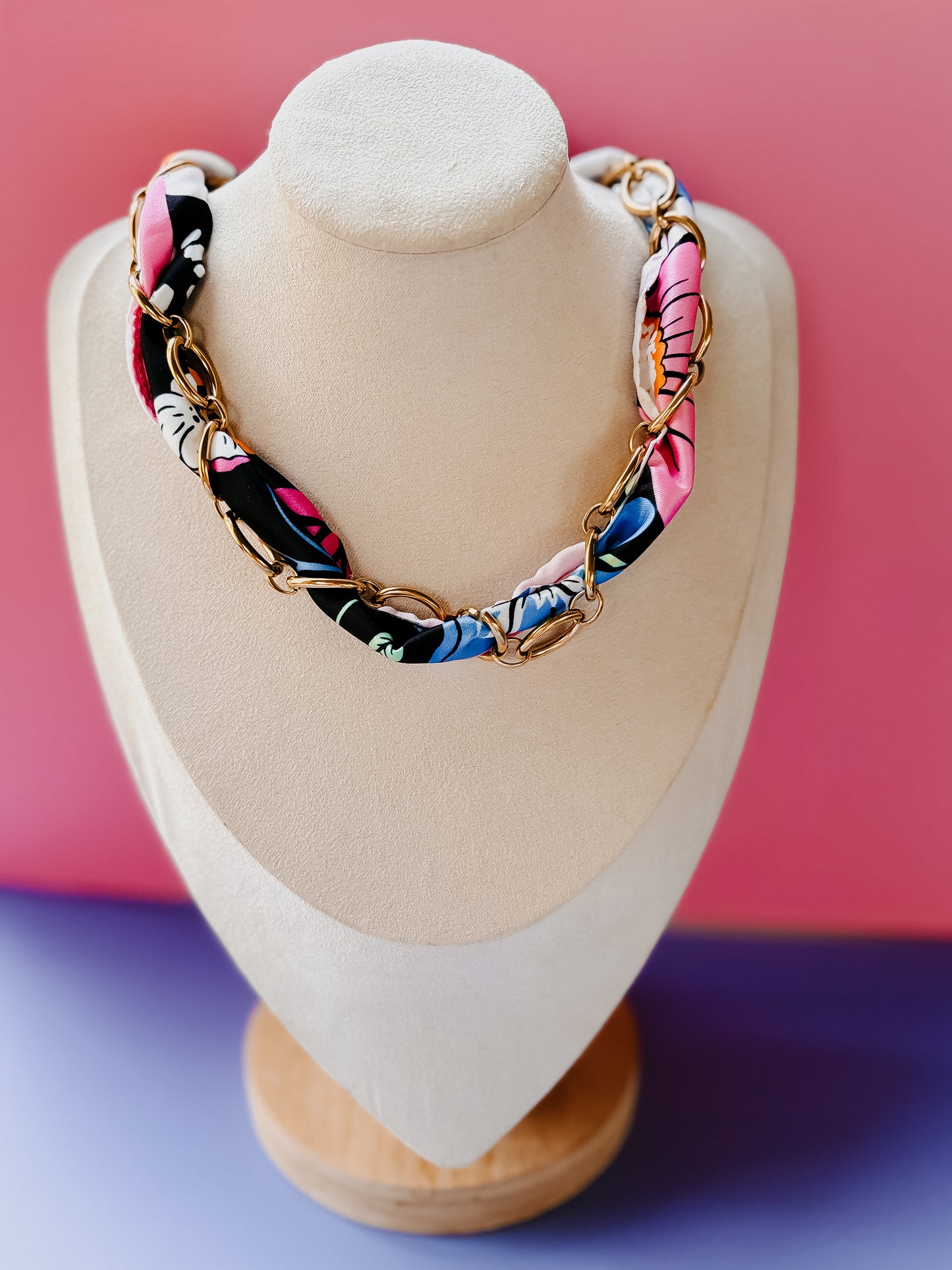 Summer Nights Scarf Wrap Necklace