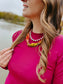 Take Me to the Tropics Scarf Wrap Necklace