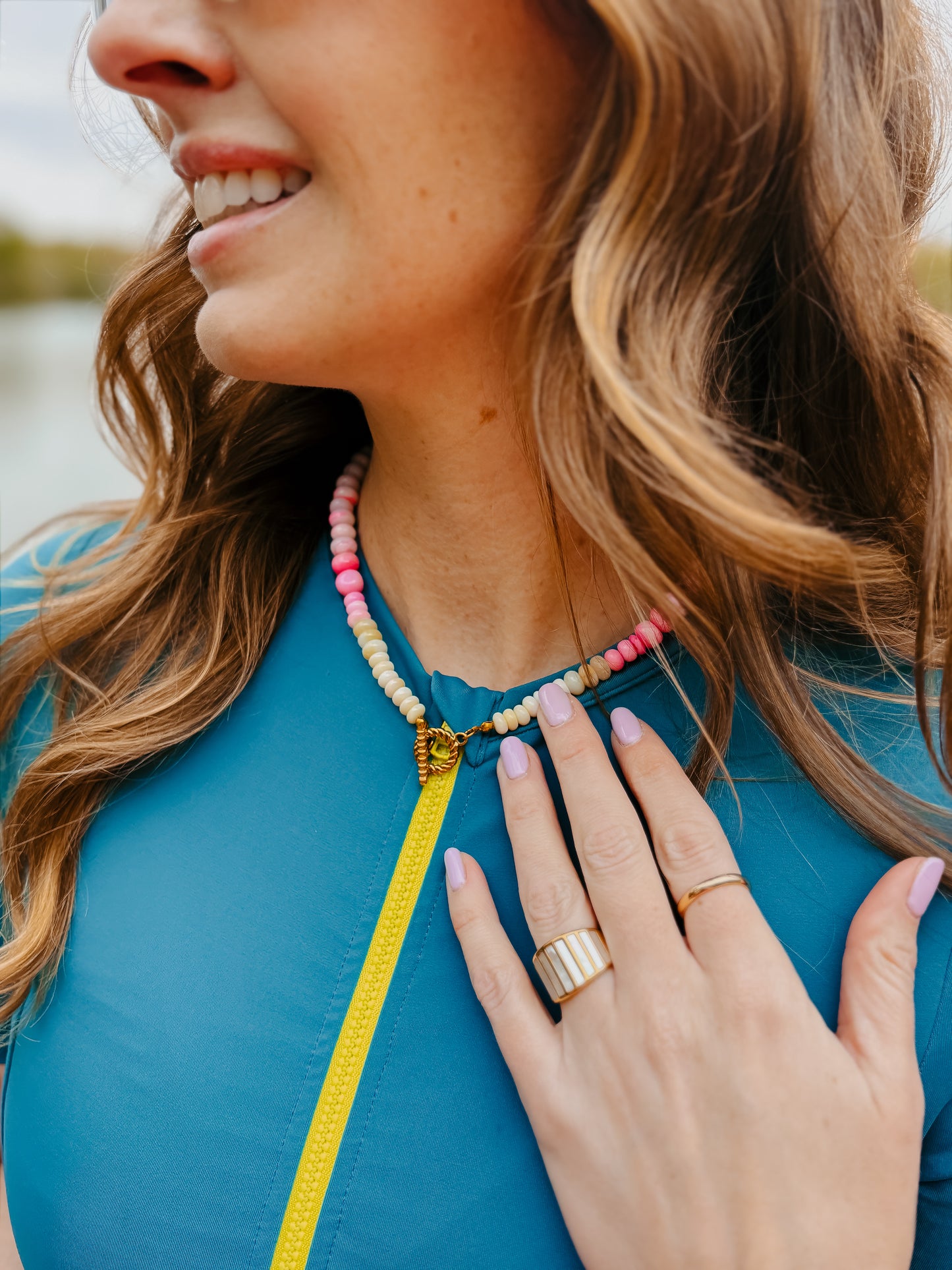 Cotton Candy Skies Gemstone Necklace