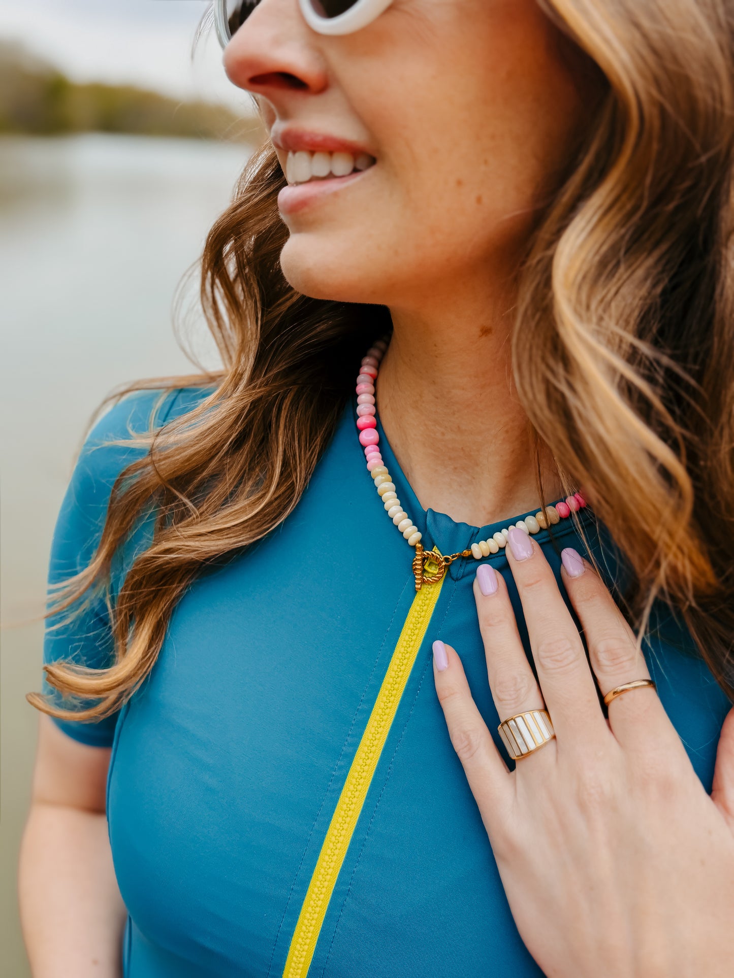 Cotton Candy Skies Gemstone Necklace