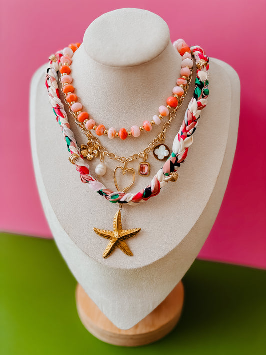 Coral Gemstone Necklace | Sugar & Sunshine Line