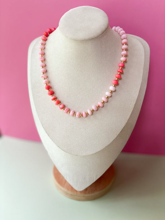 Coral Gemstone Necklace | Sugar & Sunshine Line