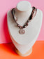 Timber + Smoke Brown Scarf Necklace