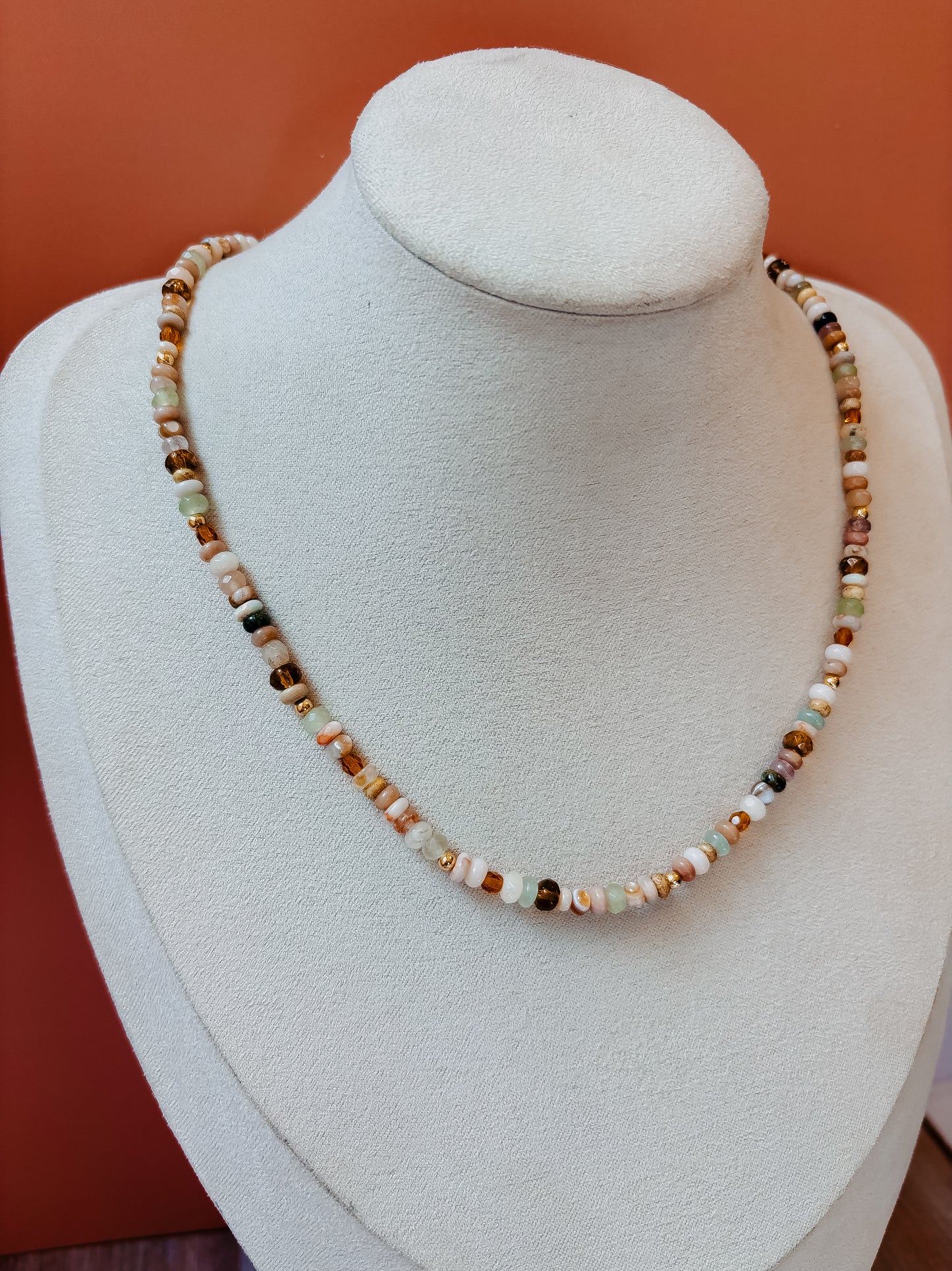 Harvest Glow Beaded Necklace