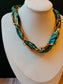 Homegrown Green Scarf Wrap Necklace