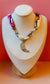 Wild Rose Pink Scarf Necklace