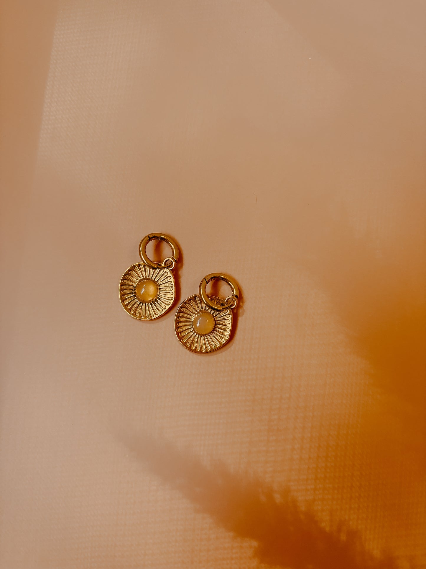 Sundown Huggie Earrings