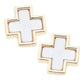 Faith Cross Stud Earrings